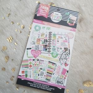 The Happy Planner 2 Pack Watercolor Sticker Sheet 1078